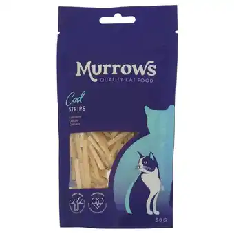 Pets Place Murrows Kabeljauwreepjes - Kattensnack - Kabeljauw 50 g aanbieding