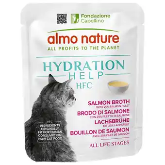 Pets Place Almo Nature Hfc Hydratation Help - Kattenvoer - Zalm 50 g aanbieding