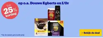 Bol.com op o.a. Douwe Egberts en L'Or aanbieding