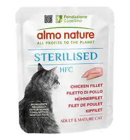 Pets Place Almo Nature Hfc Sterilised - Kattenvoer - Kipfilet 50 g aanbieding
