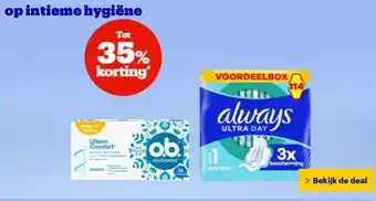 Bol.com op intieme hygiëne aanbieding