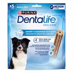 Pets Place Purina Dentalife Dog Medium - Hondensnacks - 115 g 5 stuks 12-25 Kg aanbieding