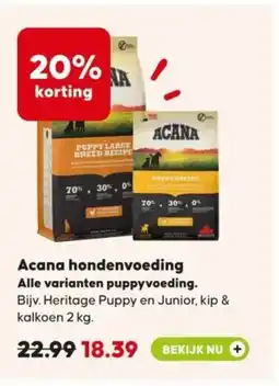 Boerenbond Acana hondenvoeding aanbieding