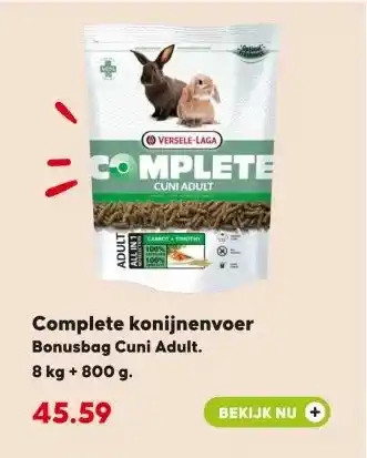 Boerenbond Complete konijnenvoer aanbieding