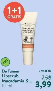 Holland & Barrett Lipscrub Macadamia & Shea Butter aanbieding