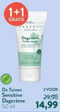 Holland & Barrett Sensitive Dagcrème aanbieding