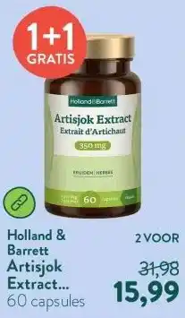 Holland & Barrett Artisjok Extract 350mg aanbieding