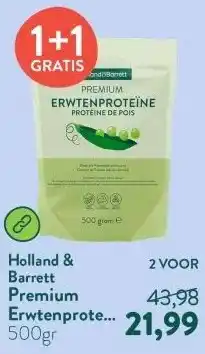 Holland & Barrett Premium Erwtenproteïne Poeder aanbieding