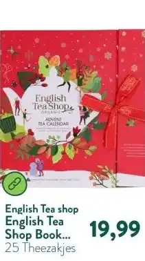 Holland & Barrett English Tea Shop Book Style Red Adventskalender - 25 theezakjes aanbieding