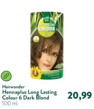 Holland & Barrett Hennaplus Long Lasting Colour 6 Dark Blond aanbieding