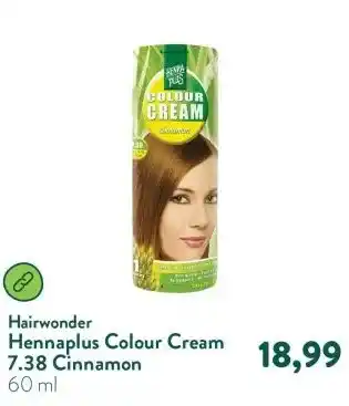 Holland & Barrett Hennaplus Colour Cream 7.38 Cinnamon aanbieding
