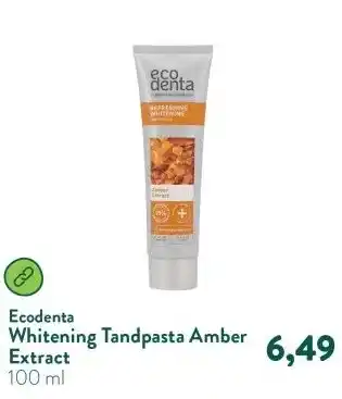 Holland & Barrett Whitening Tandpasta Amber Extract aanbieding
