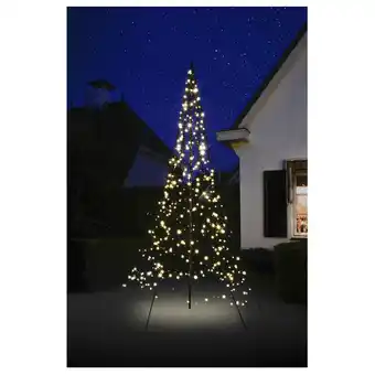 Pets Place Fairybell Vlaggenmast Kerstboom - Kerstverlichting - 3 m Warm Wit 360 led aanbieding