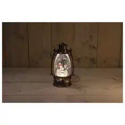 Pets Place Anna's Collection Lantaarn Met Sneeuwman - Kerstverlichting - 16x16x24 cm Warm Wit aanbieding