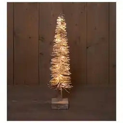 Pets Place Anna's Collection Rotan Boom Naturel/Sneeuw - Kerstverlichting - 60 cm Warm Wit 20 led aanbieding