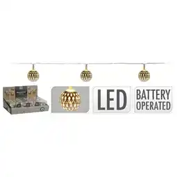 Pets Place Homestyle Kerstballen Slinger - Kerstversiering - 8.4x5x8.6 cm Zilver 10 led aanbieding