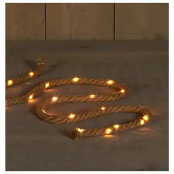 Pets Place Anna's Collection Jute Touw Met Koperdraad - Kerstverlichting - 1.5 m Warm Wit 20 led aanbieding