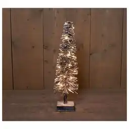 Pets Place Anna's Collection Rotan Boom Zwart/Sneeuw - Kerstverlichting - 60 cm Warm Wit 20 led aanbieding