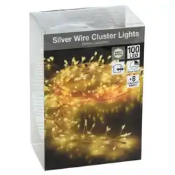 Pets Place Homestyle Zilverdraad Clusterverlichting Bo Ip44 - Verlichting - Warm Wit 100 led Op Batterij aanbieding