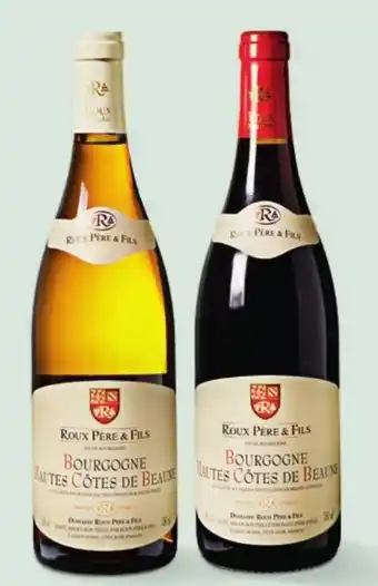 Sligro Roux Père & Fils Bourgogne, Frankrijk Hautes-Côtes de Beaune Blanc Hautes-Côtes de Beaune Rouge aanbieding