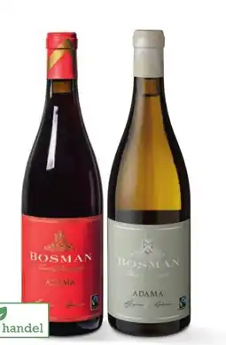 Sligro Bosman Family Vineyards Adama Red, fairtrade Adama White, fairtrade aanbieding