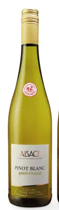 Sligro Cave de Turckheim Baron d'Alsace Pinot Blanc aanbieding