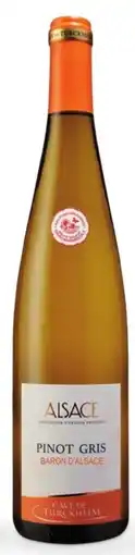 Sligro Cave de Turckheim Baron d'Alsace Pinot Gris aanbieding