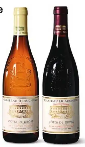 Sligro Château Beauchêne Côtes du Rhône Blanc Grand Reserve Côtes du Rhône Rouge aanbieding