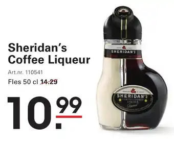 Sligro Sheridan's Coffee Liqueur aanbieding