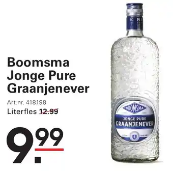 Sligro Boomsma Jonge Pure Graanjenever aanbieding