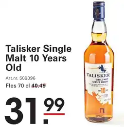 Sligro Talisker Single Malt 10 Years Old aanbieding