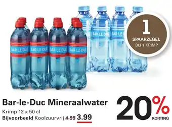 Sligro Bar-le-Duc Mineraalwater aanbieding