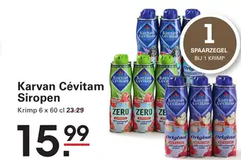 Sligro Karvan Cévitam Siropen aanbieding