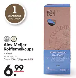 Sligro Alex Meijer Koffiemelkcups aanbieding