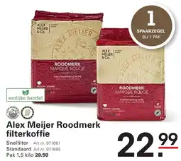 Sligro Alex Meijer Roodmerk filterkoffie aanbieding