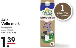 Sligro Arla Volle melk Biologisch aanbieding