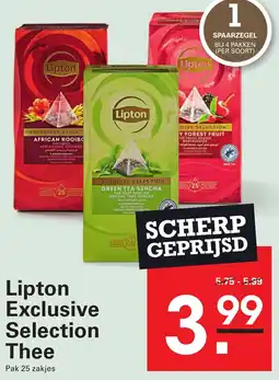 Sligro Lipton Exclusive Selection Thee aanbieding