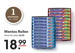 Sligro Mentos Rollen aanbieding