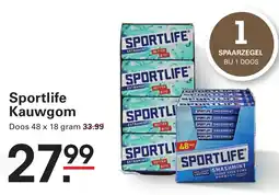 Sligro Sportlife Kauwgom aanbieding