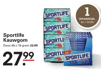 Sligro Sportlife Kauwgom aanbieding