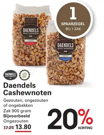 Sligro Daendels Cashewnoten aanbieding