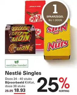 Sligro Nestlé Singles aanbieding
