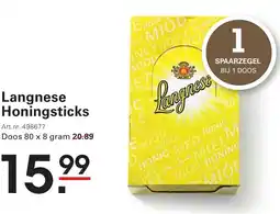 Sligro Langnese Honingsticks aanbieding