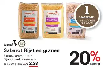 Sligro Sabarot Rijst en granen aanbieding
