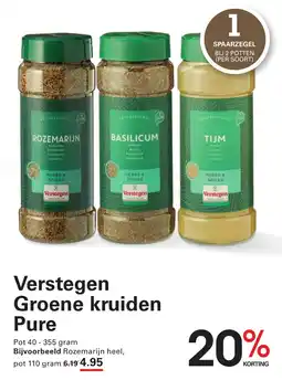 Sligro Verstegen Groene kruiden Pure aanbieding