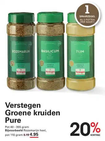 Sligro Verstegen Groene kruiden Pure aanbieding