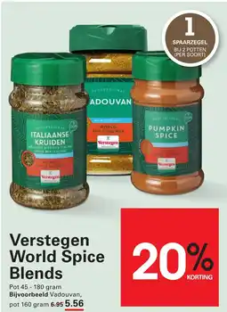 Sligro Verstegen World Spice Blends aanbieding
