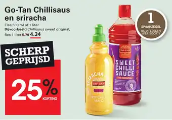 Sligro Go Tan Chillisaus en sriracha aanbieding