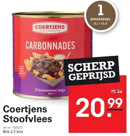 Sligro Coertjens Stoofvlees aanbieding