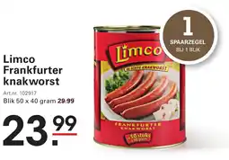Sligro Limco Frankfurter knakworst aanbieding